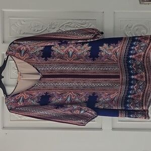 Bohemian Print Dress Size Medium